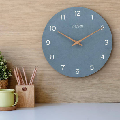 12 In. Blue Tahoe Quartz Analog Wall Clock