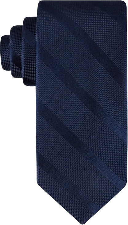 Men'S Classic Solid Textured Stripe Tie