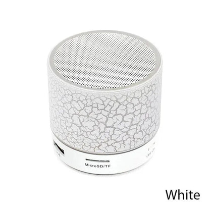 Mini Portable Bluetooth Wireless Speakers Car Audio Dazzling Crack LED Lights