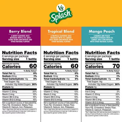 V8 Splash Variety Pack 12 Fl. Oz., 18 Pk.