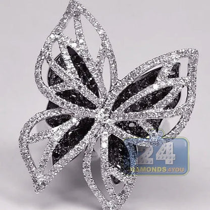 Dazzling 925 Sterling Silver Natural Gemstone White Sapphire Diamond Butterfly Brand Ring Wedding Engagement Jewelry