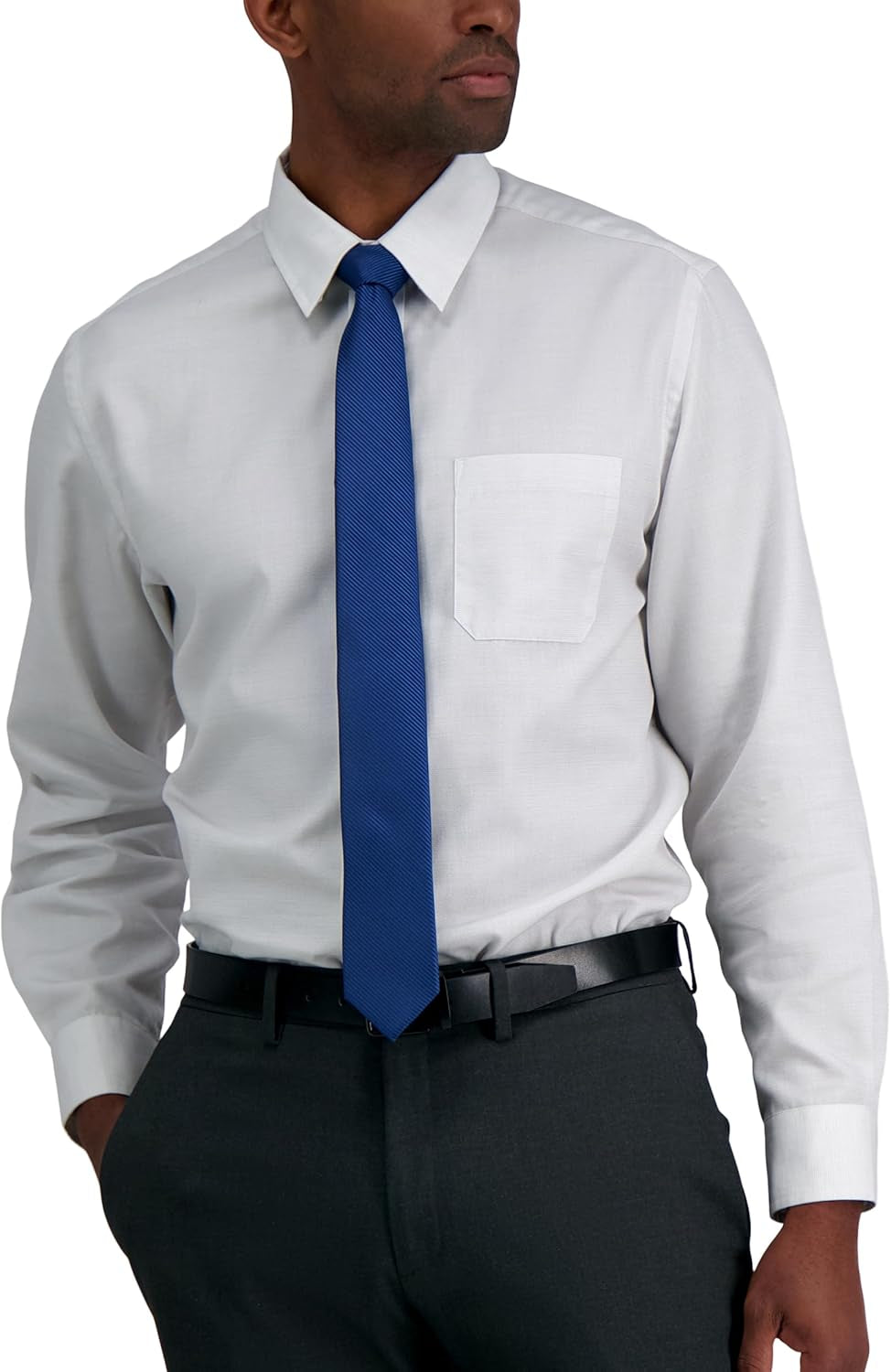 Men'S Classic Navy Blue Solid and Pattern Ties (Standard and Extra Long Sizes)
