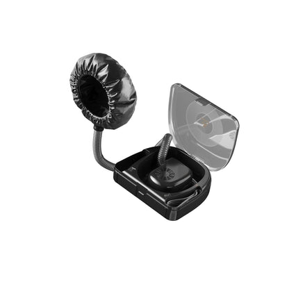 80745 Ionic Professional Bonnet Hair Dryer - Includes 40" Flexible Hose & Convenient Storage Case, Fits on Average Size of 1" Roller, 2-Speed/ 2 Heat Settings for Styling - 500 Watts, Black
