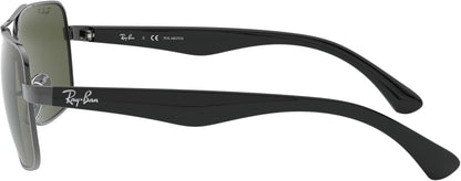 Men'S RB3483 Metal Square Sunglasses
