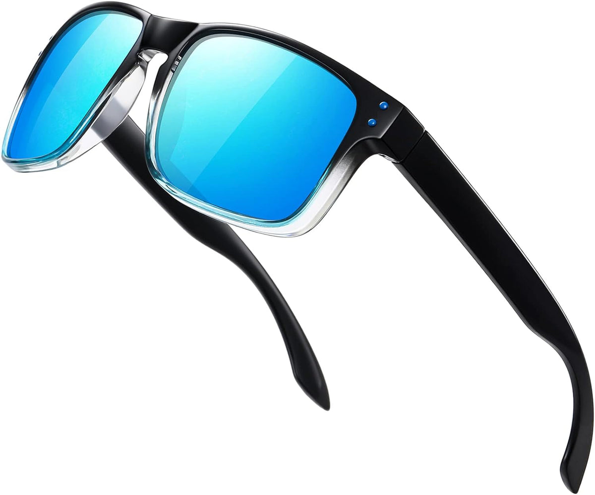 Polarized Sunglasses Men Womens - Retro Square Sun Glasses for Fishing Driving UV Protection