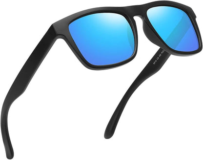 Polarized Sunglasses for Men Women UV Protection Square Frame Sport Fishing Driving Sunglasses