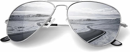 Classic Aviator Sunglasses for Men Women Driving Sun glasses Polarized Lens UV Blocking