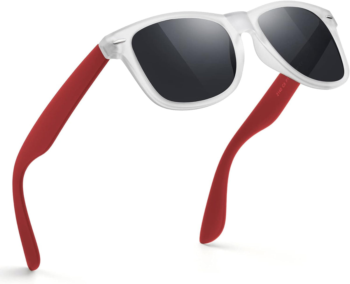 Sunglasses Men Polarized Sunglasses for Mens and Womens,Black Retro Sun Glasses Driving Fishing UV Protection