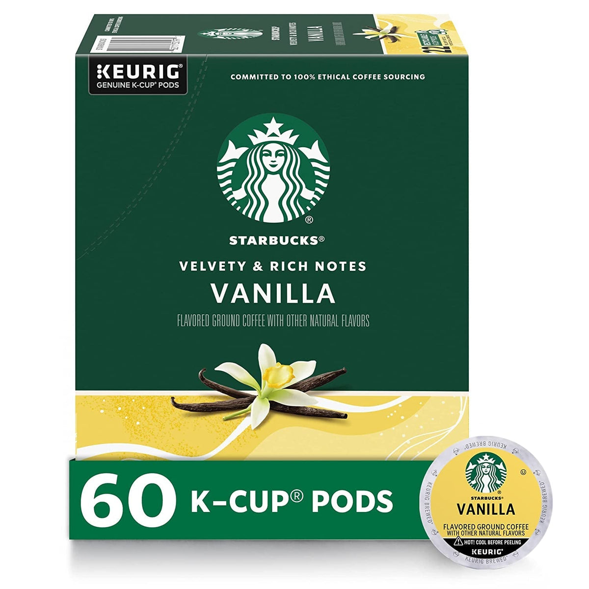 K-Cup Coffee Pods, Medium Roast Coffee, Pike Place Roast for Keurig Brewers, 100% Arabica, 6 boxes (60 pods total)