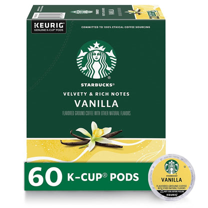 K-Cup Coffee Pods, Medium Roast Coffee, Pike Place Roast for Keurig Brewers, 100% Arabica, 6 boxes (60 pods total)