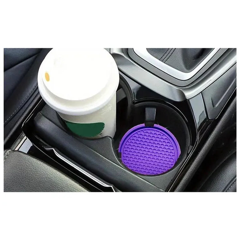 Car Interior With Car Cup Coaster - Anti-Slip & Universal Car Accessories