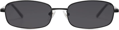 Small Y2k Narrow Rectangle Sunglasses Womens Mens Retro 80s 90s UV400 Sunnies SJ1187