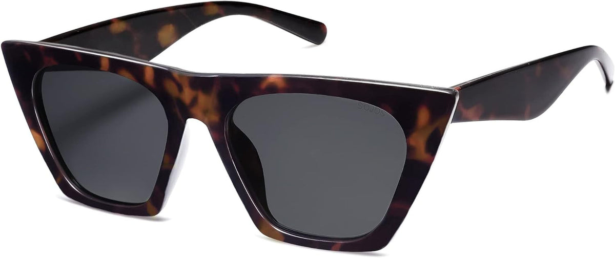 Oversized Square Cateye Polarized Sunglasses for Women Men Big Trendy Sunnies SJ2115