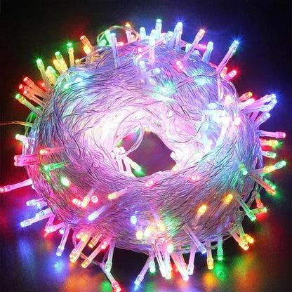 AC220V Chirstmas String Light 100 200 300 500 LEDS Fairy LED String Light Outdoor Waterproof 10M 20M 30M 50M String Light For Xmas Wedding Christmas Party Holiday