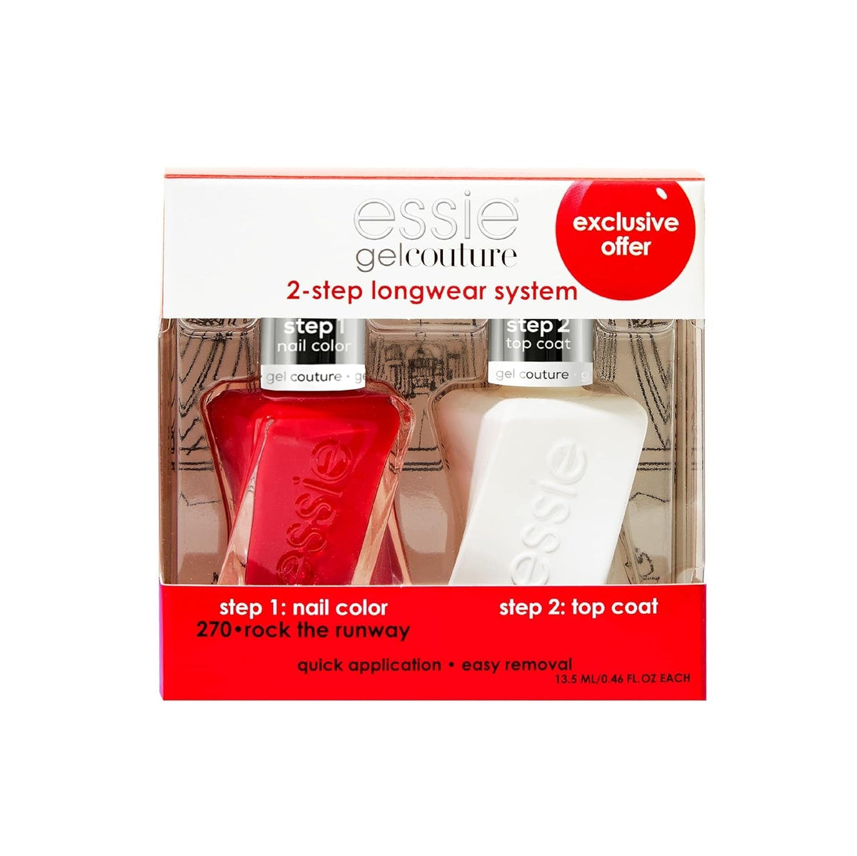 Gel Couture Long-Lasting Nail Polish, 8-Free Vegan, Sheer Pink, Sheer Fantasy, 0.46 fl oz