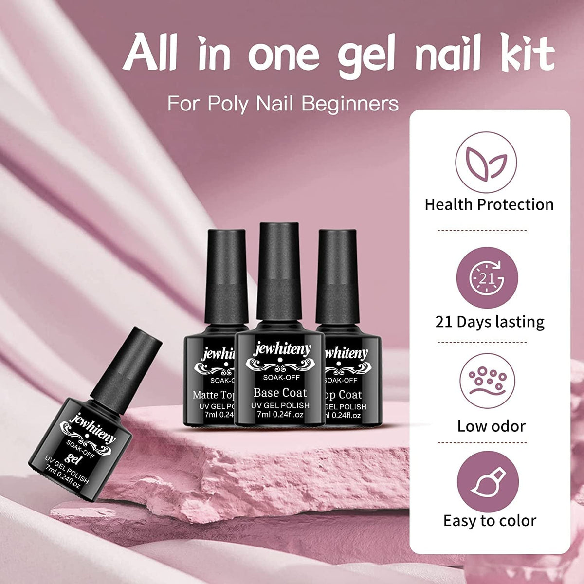 27 Colors Gel Nail Polish Kit with U V Light, 120W U V LED Nail Dryer Lamp Curing Gel Nail Polish Set Popular Gel Nail Polish Set DIY at Home, Nail Manicure Tools