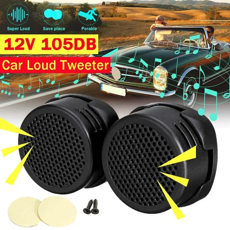 Durable Mini Car Motocycle 12V Dome Audio Music Stereo Built-In Crossover High Tweeter Speaker