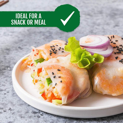 [Round] White Rice Paper Wraps 3 Pack | Perfect for Fresh Spring Rolls & Dumplings | Non-Gmo, Gluten-Free, Vegan & Paleo | Kosher for Passover Kitniyot