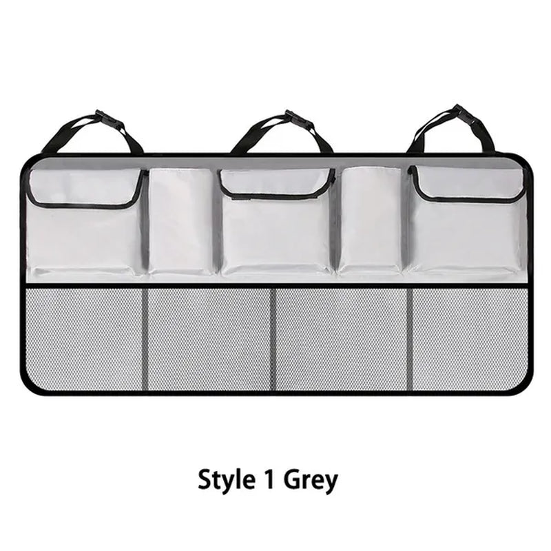 Universal Auto Car Organizer Trunk Back Seat Storage Bag Mesh Net Pocket Bag