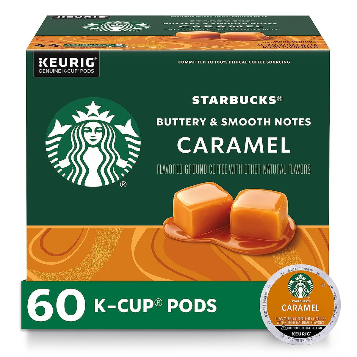 K-Cup Coffee Pods, Medium Roast Coffee, Pike Place Roast for Keurig Brewers, 100% Arabica, 6 boxes (60 pods total)