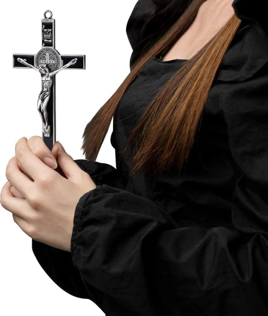 1Pcs Big Enamel Christian Jesus Cross Religious Charm Alloy Crucifix Pendant for DIY Key Chain Necklace Bracelet Jewelry Making Accessaries