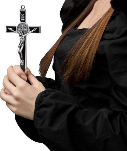 1Pcs Big Enamel Christian Jesus Cross Religious Charm Alloy Crucifix Pendant for DIY Key Chain Necklace Bracelet Jewelry Making Accessaries