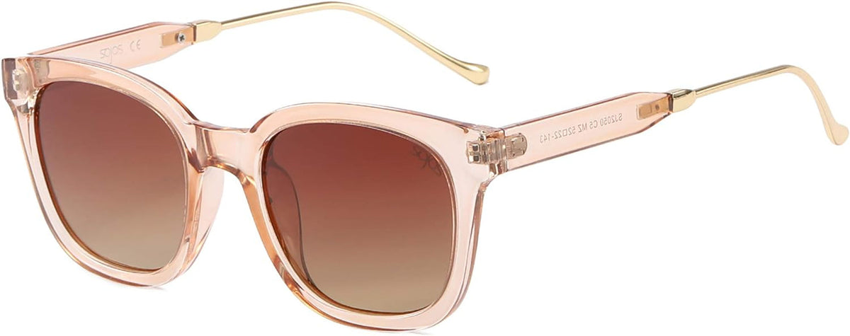 Classic Square Polarized Sunglasses for Women Men Retro Trendy UV400 Sunnies SJ2050
