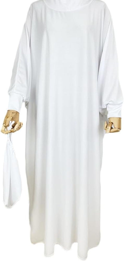 Women'S Muslim Dress One Piece Prayer with Hijab Full Length Dress Abaya Dubai Islam Robe Turkey Caftan