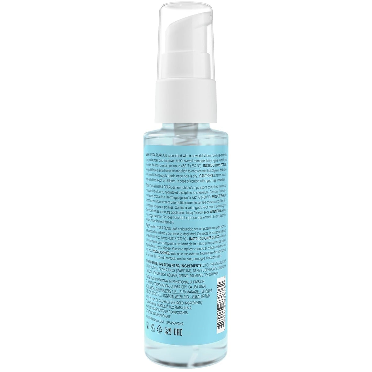 Hydra Pearl Oil Vitamin Complex | Creates Smooth, Shiny, Deeply Nourished Hair | Fights Frizz & Humidity | Strengthens & Reduces Breakage | Heat Thermal Protection | 2.2 Fl Oz