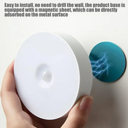 Rechargeable USB Motion Sensor Night Light Smart Motion Detection LED Closet Cabinet Lights LED Emergency Recharging Lights for Bedroom Kitchen Hallways Bathroom for Halloween Christmas Birthday Family Party Making Atmosphere Lights (1/2/3/6 Pack)