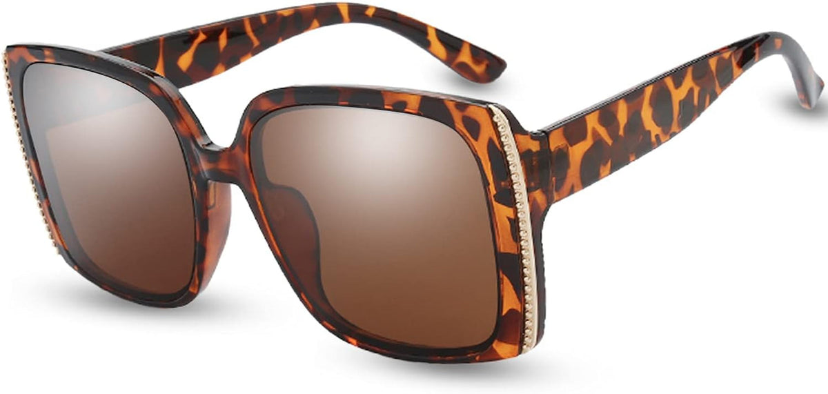 Women's Oversized Square Jackie O Cat Eye Hybrid Butterfly Fashion Sunglasses - Exquisite Packaging