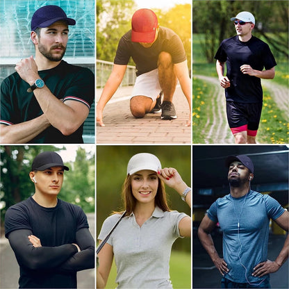Stretch Running Hat with Soft Brim, Quick Dry, Unstructured, Unisex-Adult