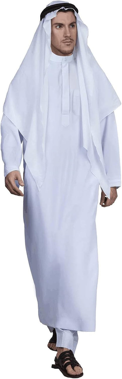 Men'S Muslim Clothes Thobe Middle East Kaftan Saudi Arab Caftans Islamic Abaya Dress Dubai Robes