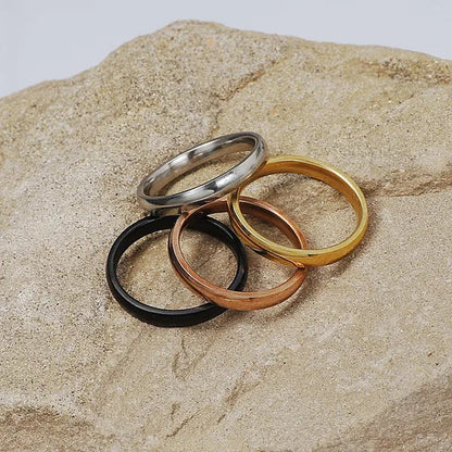 4pc/set Stainless Steel Women Men Gold Silver Black Rose God Rings Wholesale Bulk Job Party Wedding Xmas Gifts Including Ring