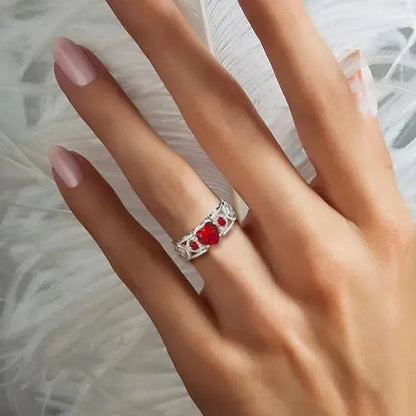Exquisite Women's Fashion Zircon Silver Ring Anniversary Gift Engagement Bridal Wedding Jewelry Rings for Women Size 5-11