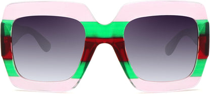 Oversized Square Sunglasses Womens Retro Shades Luxury Big Sun Glasses UV400 Protection S0178