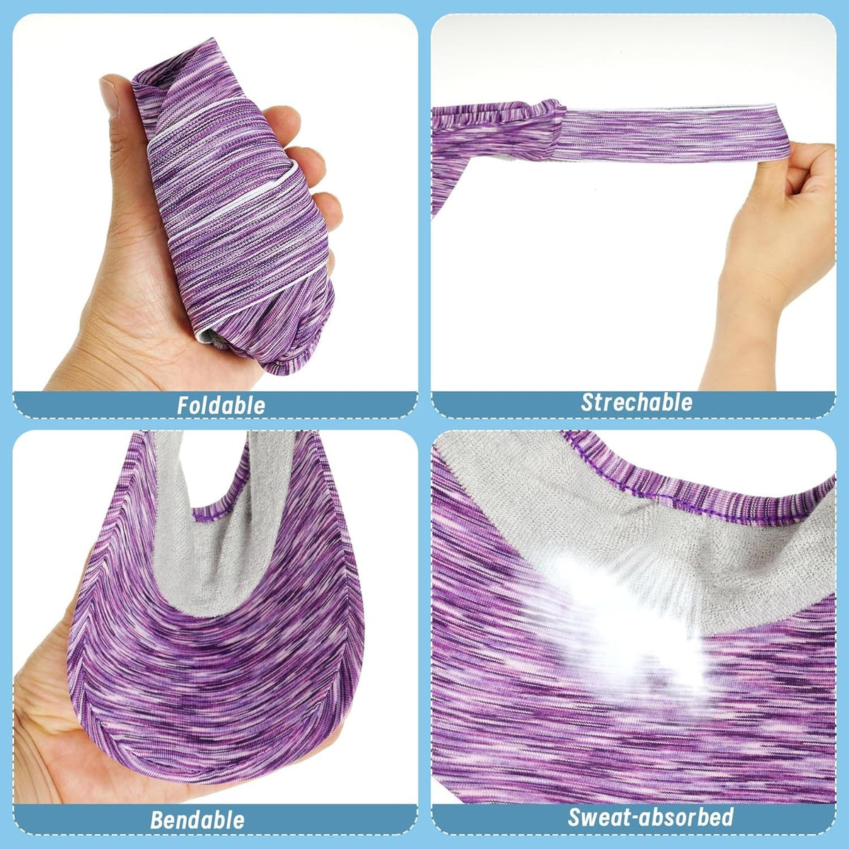 1 Piece of Sun Visor Hat Stretch Headband Visor Sport Wear Athletic Visor Elastic Visor Cap for Women and Men