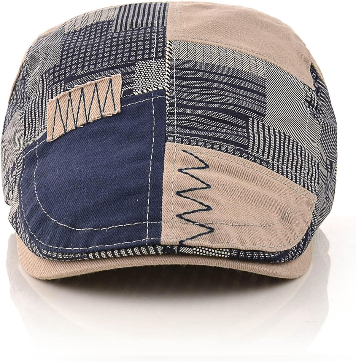 Men'S Beret Hat Cotton Buckle Adjustable Newsboy Hats Cabbie Gatsby Cap