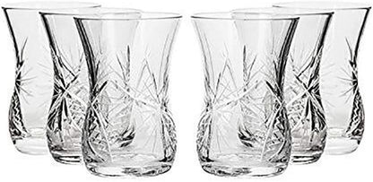 Neman GS8845-121, Set of 6, 5-Oz Russian Crystal Liquor Glasses