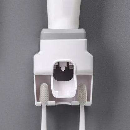 Automatic Toothpaste Dispenser And Wall-mounted Toothbrush Holder Toilet Wash Table Fully Automatic Squeeze Toothpaste Toothbrush Holder