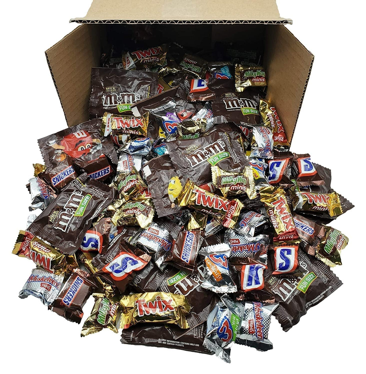 SNICKERS, M&MS, TWIX, 3 MUSKETEERS & MILKY WAY, Mars Chocolate Variety Mix - 2 Pounds (Pack of 1)
