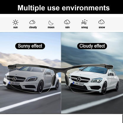 Polarized Photochromic Driving Z87 Sunglasses for Men Women Day and Night Safety Glasses