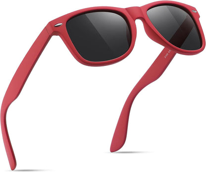 Sunglasses Men Polarized Sunglasses for Mens and Womens,Black Retro Sun Glasses Driving Fishing UV Protection