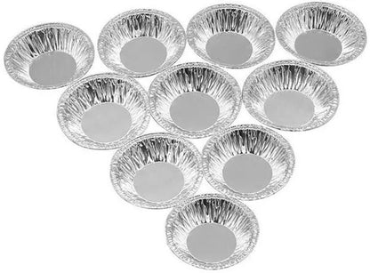 50Pcs/100pcs Egg Tart Aluminum Cupcake Cake Cookie Mold Pudding Mould Tin Baking Tool [<Xiaochengshop>]