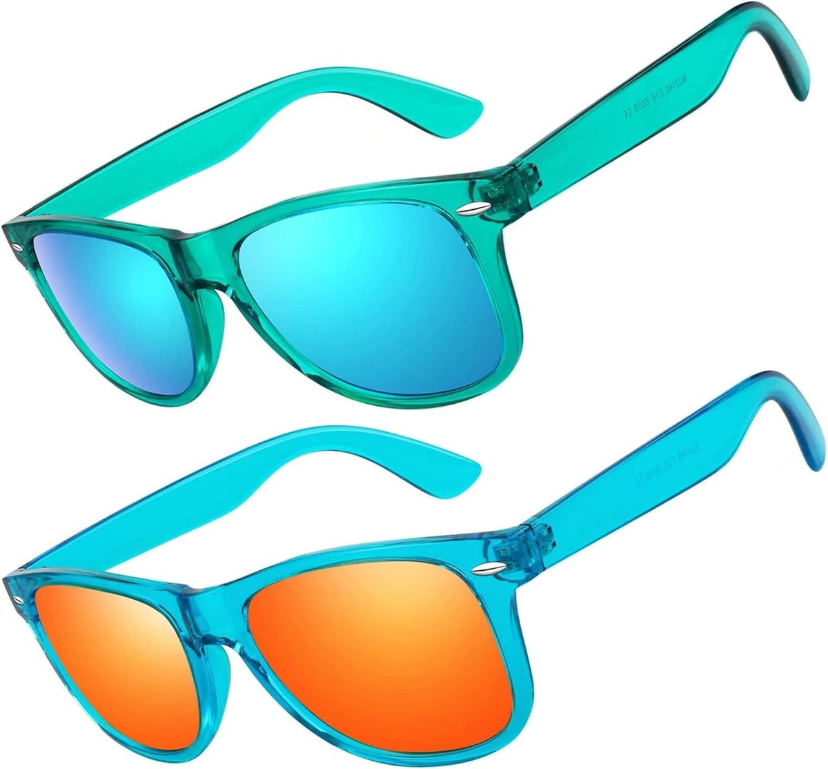 Polarized Sunglasses for Men Driving Sun glasses Shades 80's Retro Style Design Square
