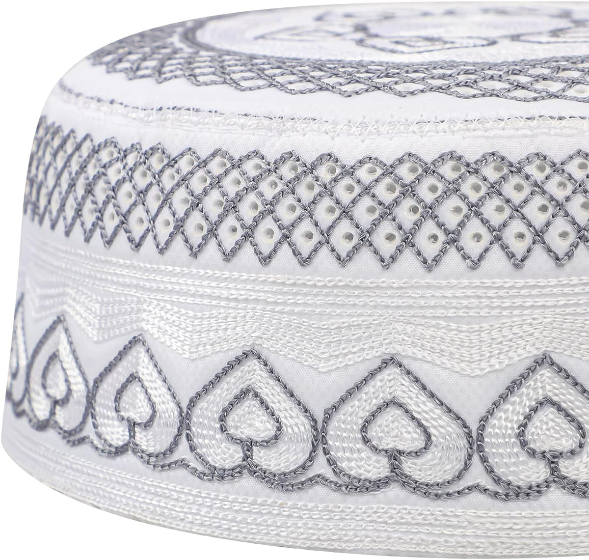 Muslim Prayer Kufi Hat for Men Boys Islamic Beanie Skull Cap Prayer Headwear Embroidery Kofia Topi Sun Hat Ramadan Eid Gift