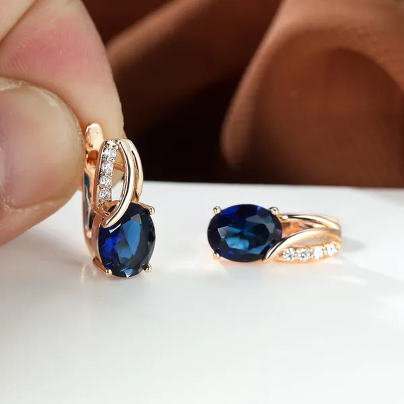 Stylish Oval Cut Aquamarine Emerald Sapphire Garnet Gemstone Hook Earrings 14K Gold Filled Multicolor Birthstone Diamond Bride Wedding Jewelry Gifts