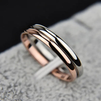 2mm Super Thin Dainty Tiny Ring Black/Silver/Gold/Rose Gold Rings Unisex Wedding Band Size 3-10