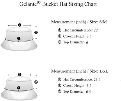 Solid Color 100% Cotton Bucket Hat for Women and Men Packable Travel Summer Beach Hat