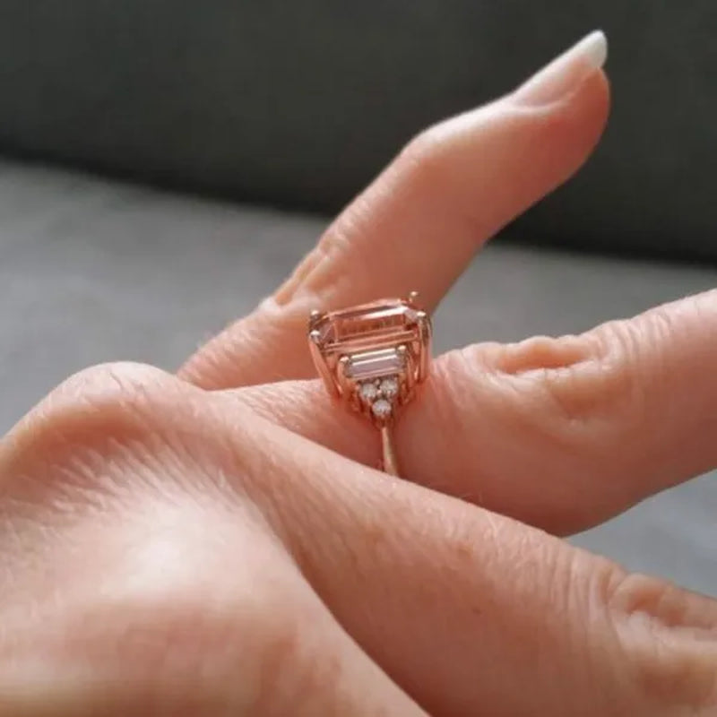 Classic Silver Color Delicate Blue Zircon Women's Ring Anniversary Christmas Gift Beach Party Jewelry Size 6-11 Bague Femme